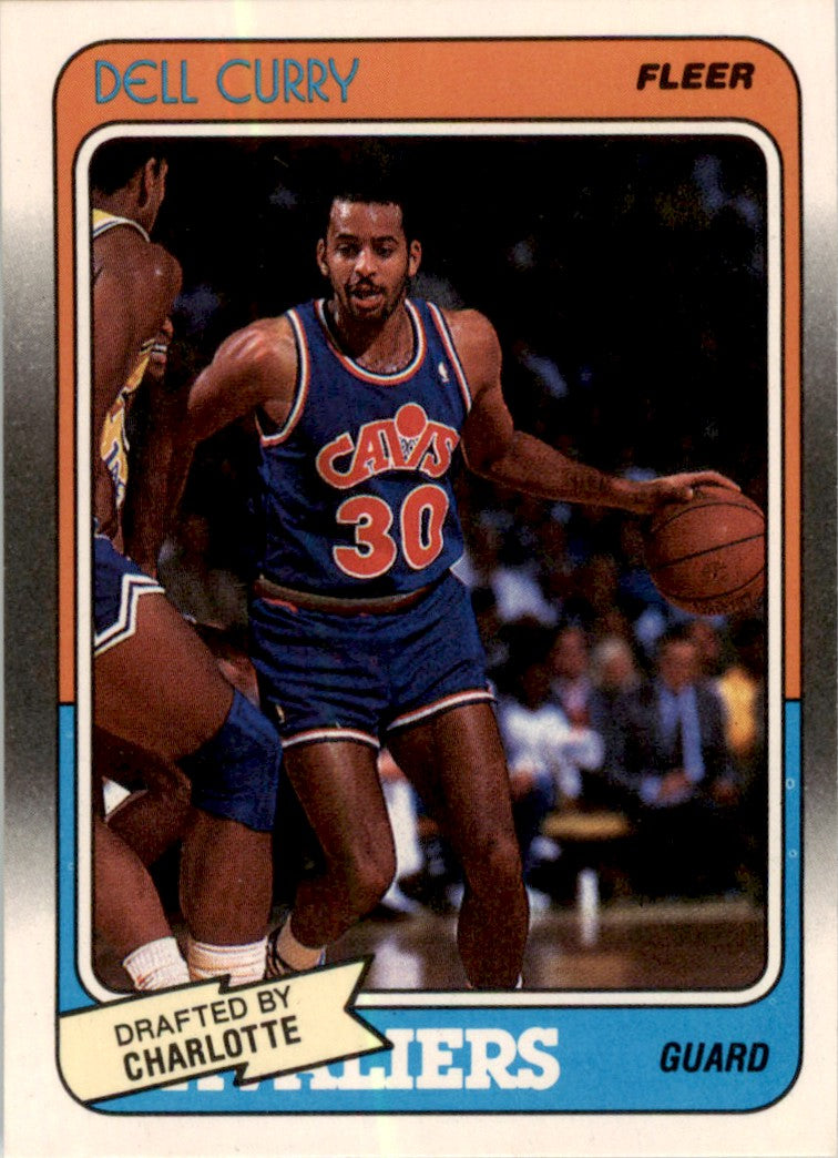 1988 Fleer #14 Dell Curry Cleveland Cavaliers