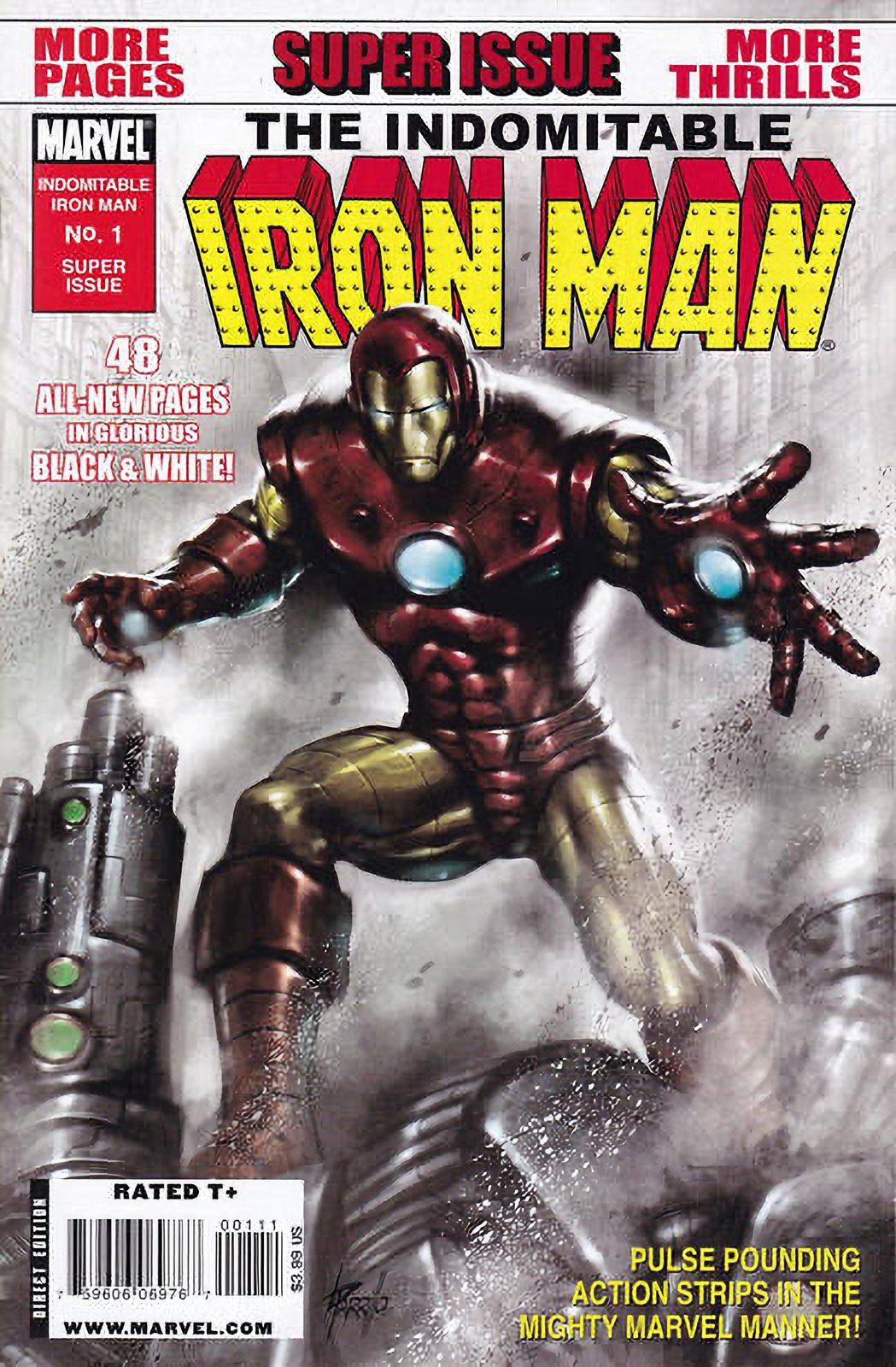 Indomitable Iron Man Black and White #1 (2010) Marvel