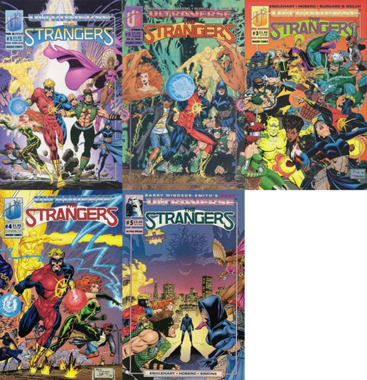 The Strangers #1-5 (1993-1995) Malibu Comics - 5 Comics