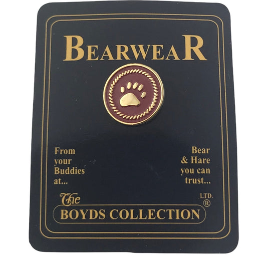 Boyds Collection Bearwear .5 Inch Pin New on Card