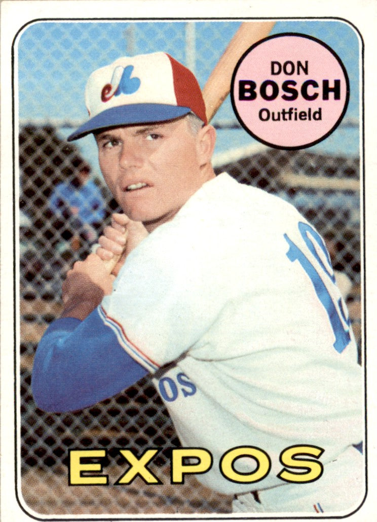 1969 Topps #578 Don Bosch Montreal Expos EX
