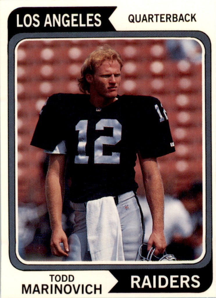 1992 SCD #83 Todd Marinovich Los Angeles Raiders