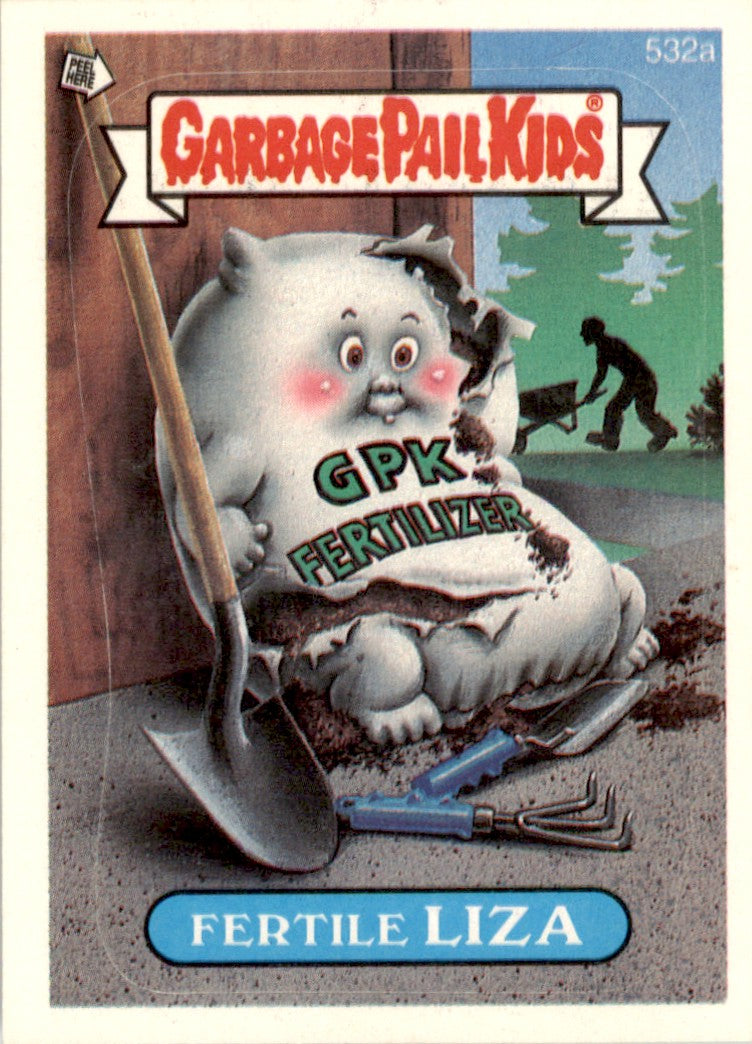 1988 Garbage Pail Kids Series 13 #532a Fertile Liza EX