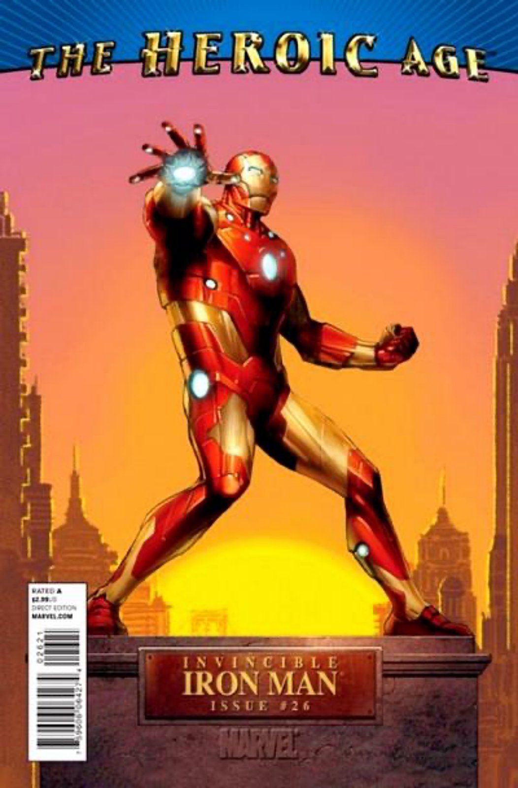 Invincible Iron Man #26 Heroic Age Variant Cover (2008-2012) Marvel Comics
