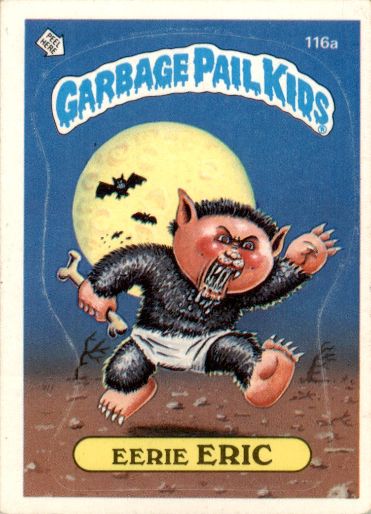 1986 Garbage Pail Kids Series 3 #116a Eerie Eric One Asterisk EX