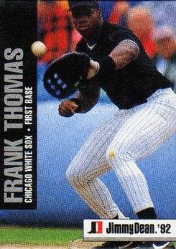 1992 Jimmy Dean Baseball #4 Frank Thomas Chicago White Sox