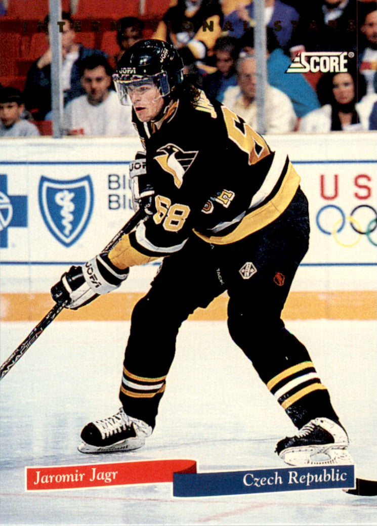1993 Score International Stars #9 Jaromir Jagr Pittsburgh Penguins