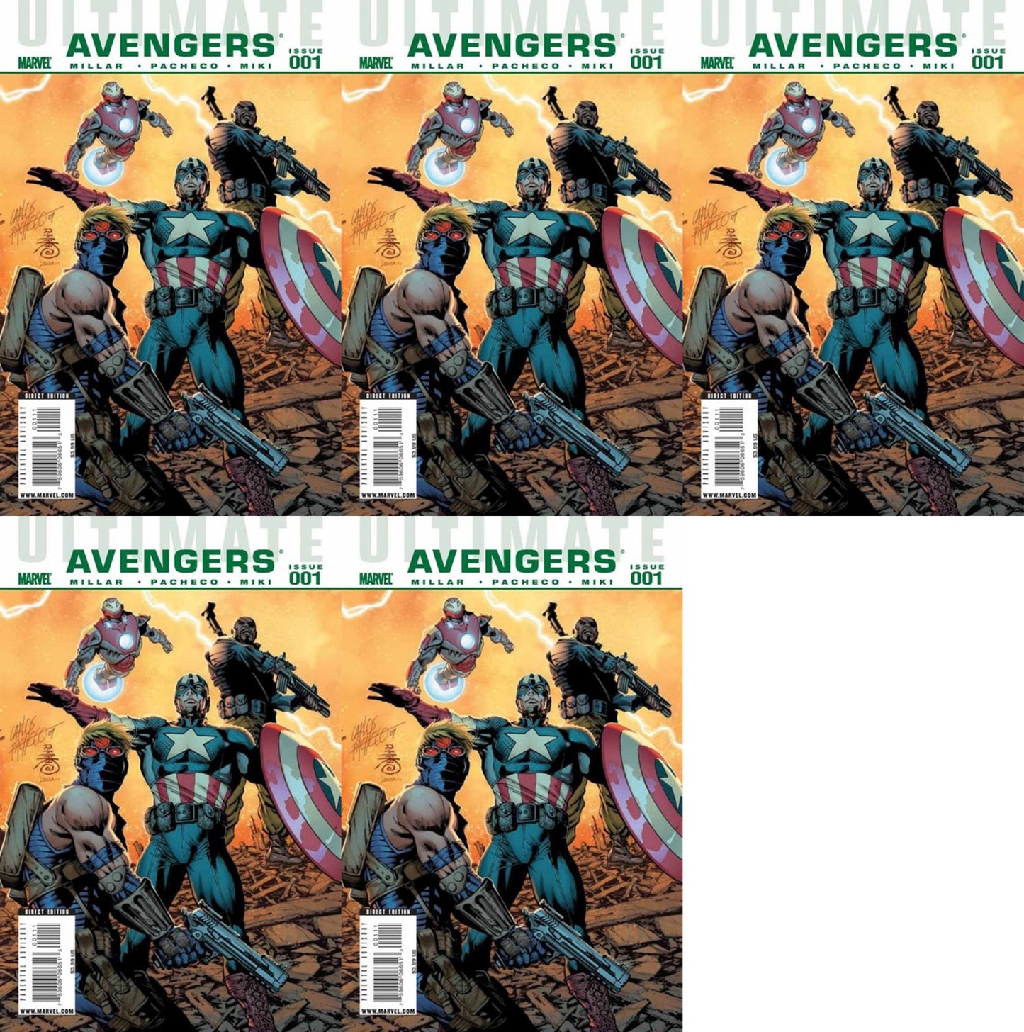 Ultimate Avengers #1 Volume 1 (2009-2010) Marvel Comics - 5 Comics