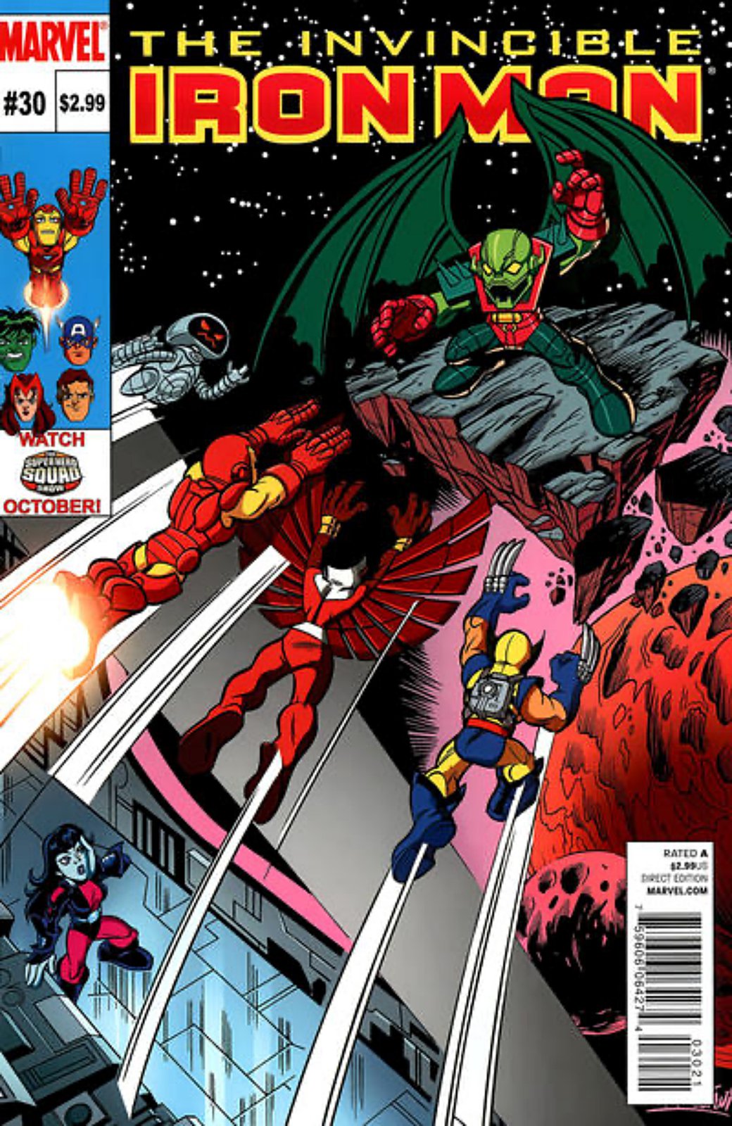 Invincible Iron Man #30 Super Hero Squad Variant (2008-2012) Marvel Comics
