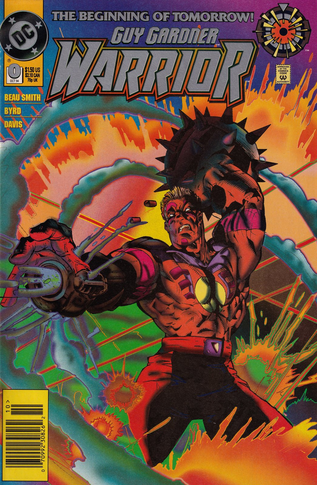 Guy Gardner Warrior #0 Newsstand Cover (1994-1996) DC