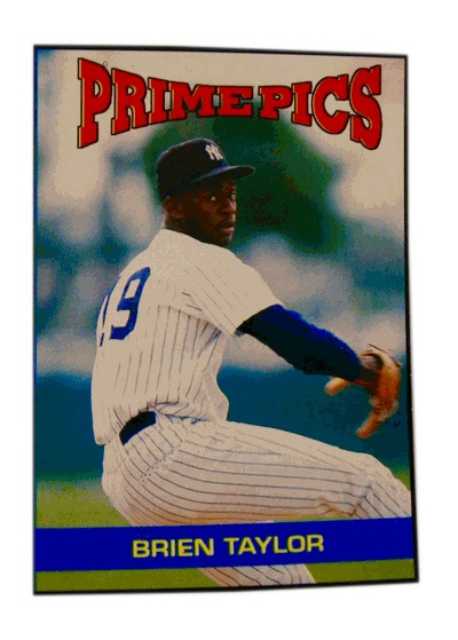 1992 The Sports Card Review & Value Line Prime Pics 54 Brien Taylor
