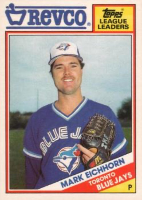 1988 Topps Revco League Leaders #30 Mark Eichhorn Toronto Blue Jays