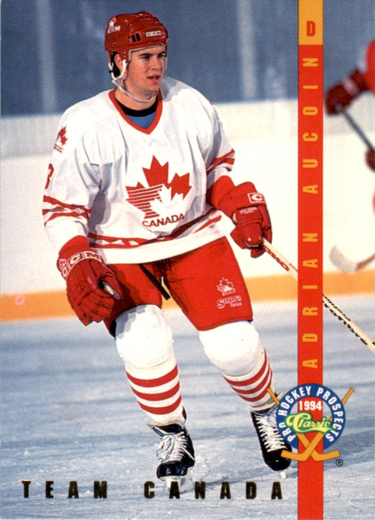 1994 Classic Pro Prospects Ice Ambassadors #IA1 Adrian Aucoin Team Canada