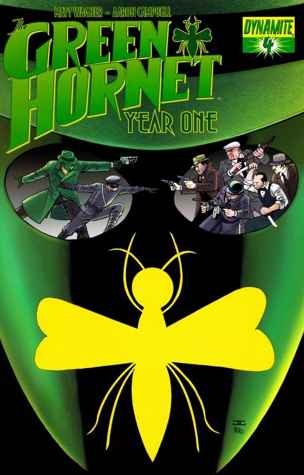 Green Hornet: Year One #4 John Cassaday Cover (2010-2011) Dynamite Comics