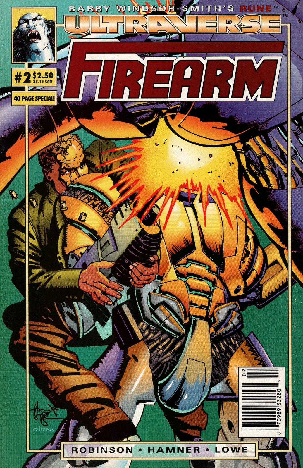 Firearm #2 Newsstand Cover (1993-1995) Malibu Comics