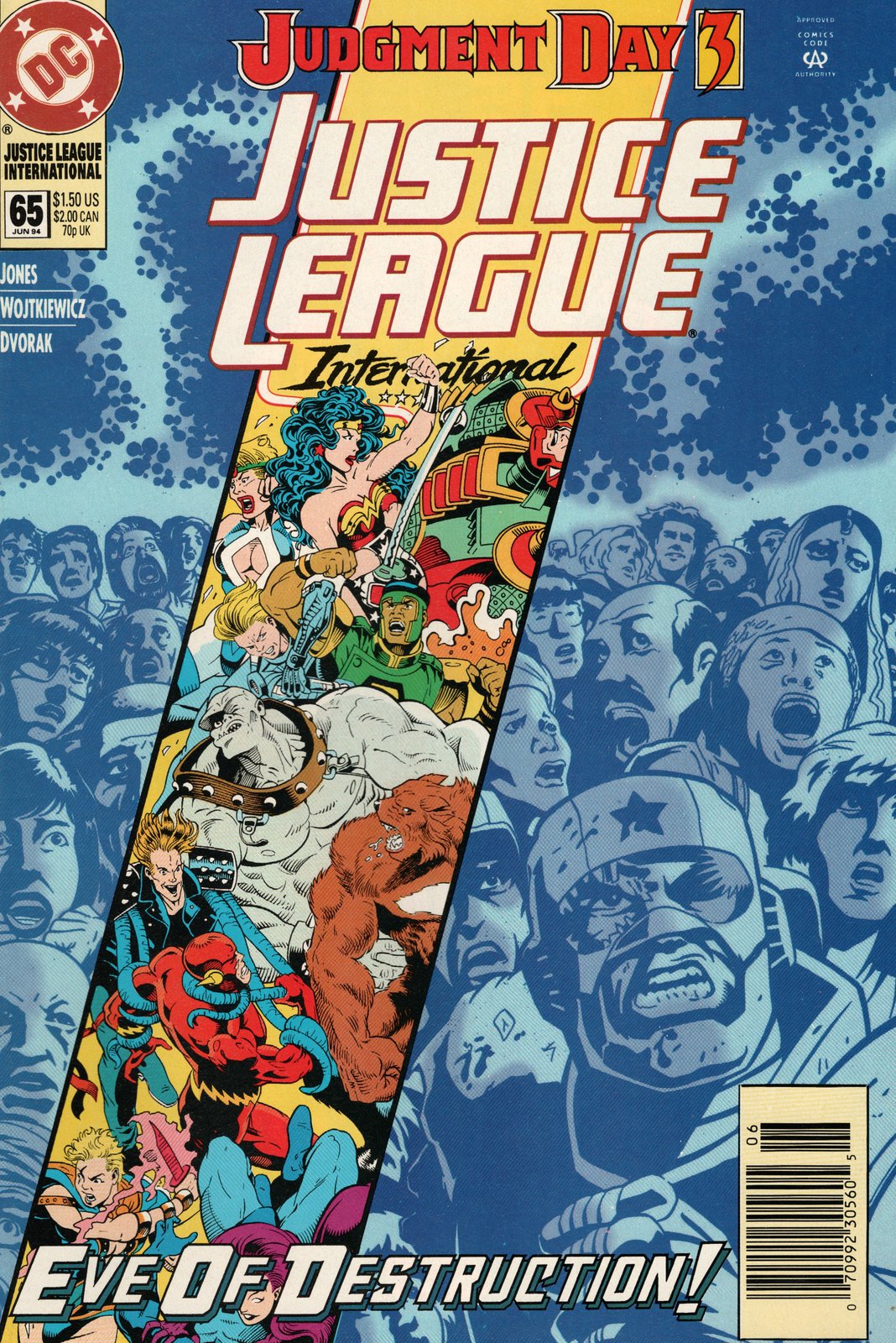 Justice League International #65 Newsstand (1993-1994) DC Comics