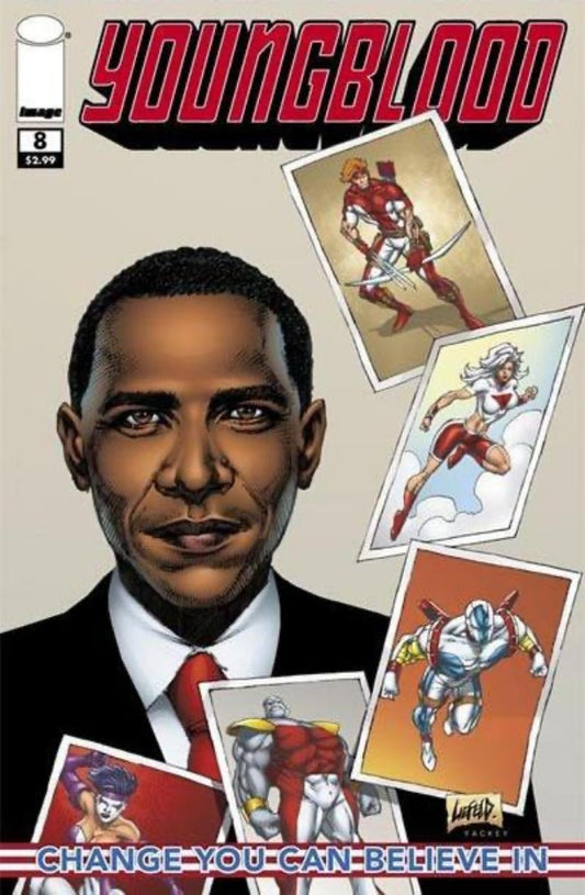 Youngblood #8 Obama Cover (2008) Image Comics