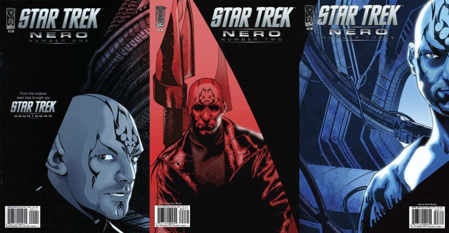 Star Trek: Nero #1-3 (2009) IDW Comics - 3 Comics