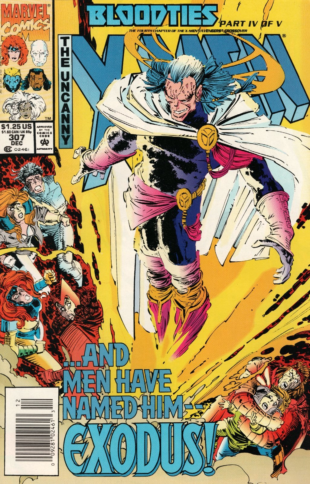 The Uncanny X-Men #307 Newsstand Cover (1981-2011) Marvel