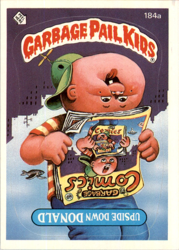 1986 Garbage Pail Kids Series 5 #184A Upside Down Donald NM
