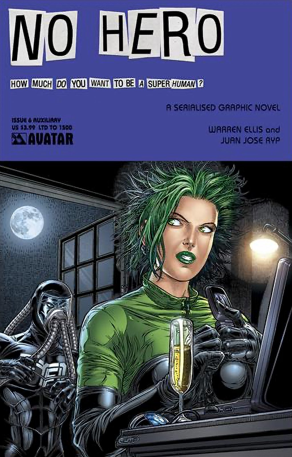No Hero #6 Auxiliary Cover (2008-2009) Avatar Press Comics