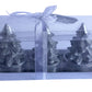 Holiday Collection Silver Christmas Tree 3 Inch Candle 3-Pack