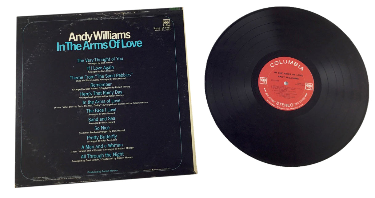 Andy Williams In The Arms of Love Vinyl LP Columbia 1967