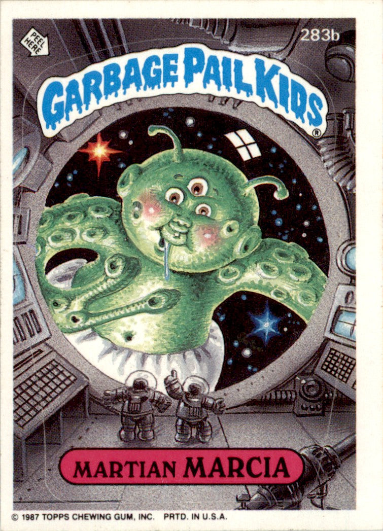 1987 Garbage Pail Kids Series 7 #283b Martian Marcia EX