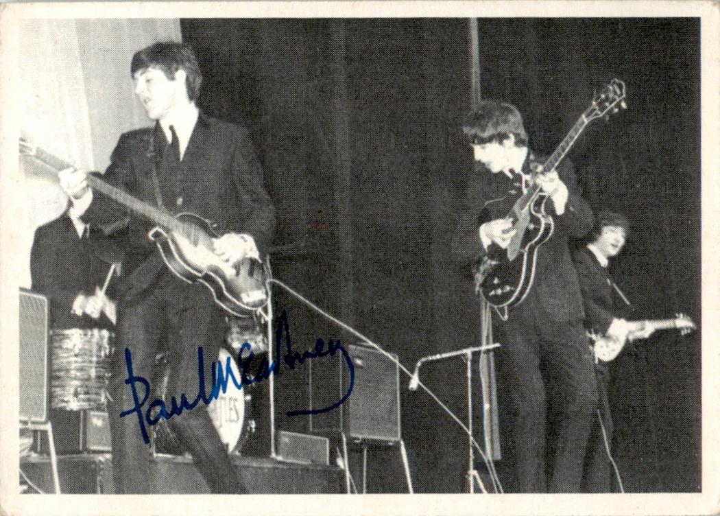 1964 Topps The Beatles Black & White #127 John, Paul George, Ringo EX