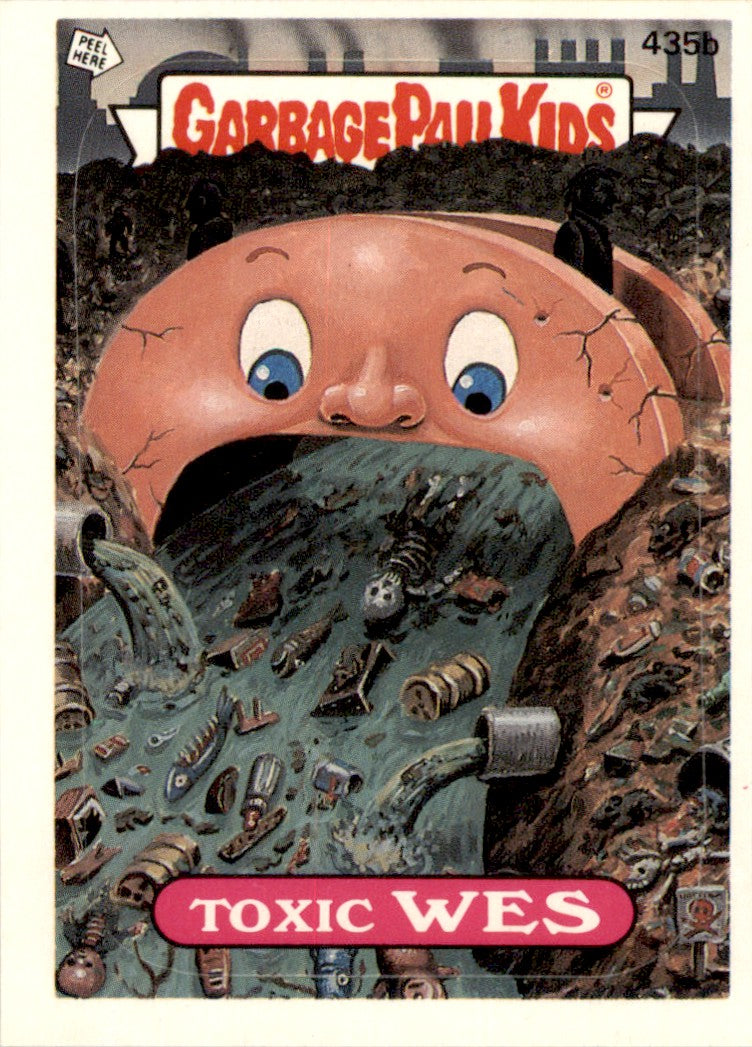 1987 Garbage Pail Kids Series 11 #435b Toxic Wess NM