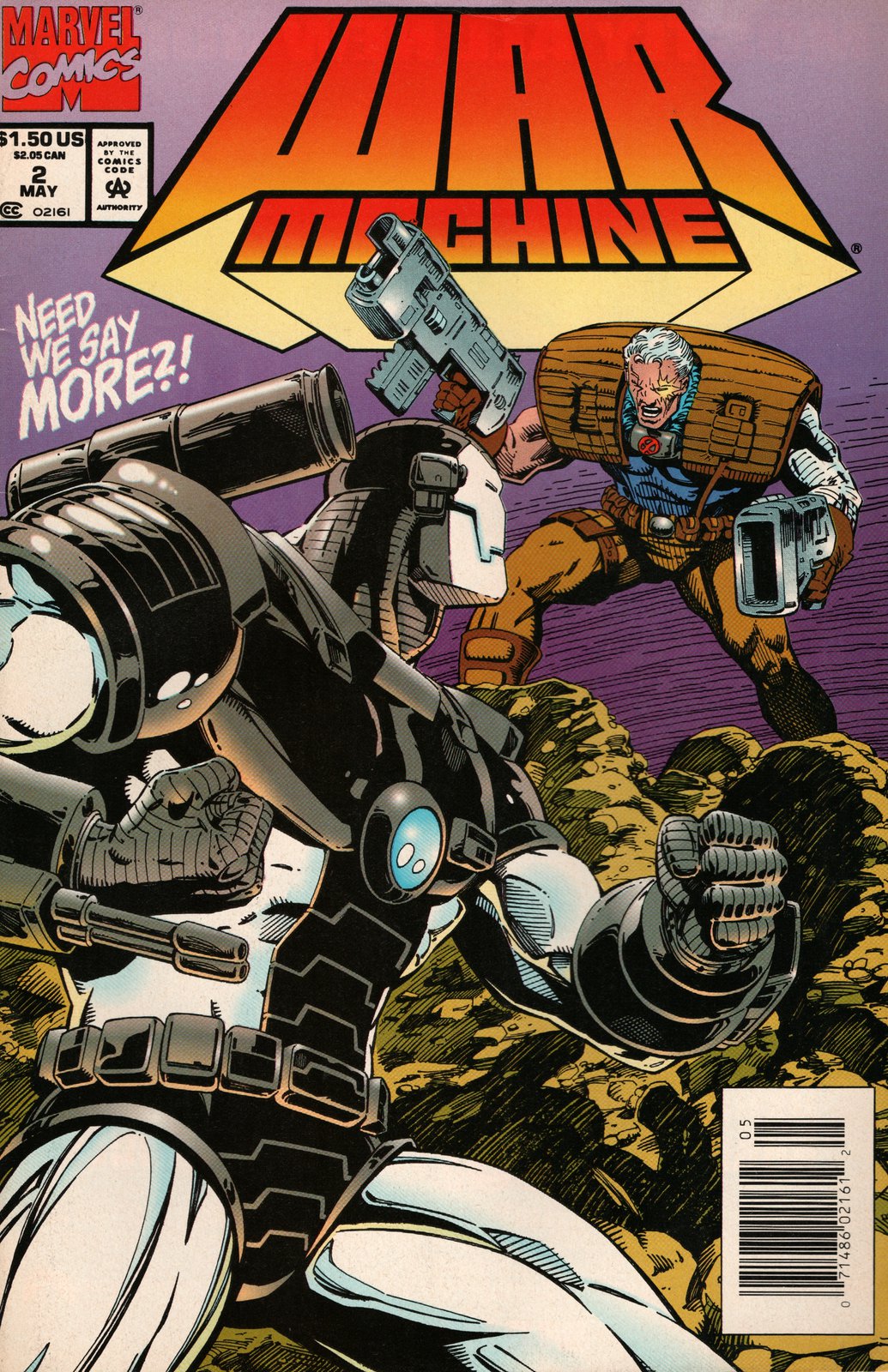 War Machine #2 Newsstand Cover (1994-1996) Marvel Comics