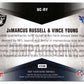 2007 Ultra Comparisons #UC-RY JaMarcus Russell / Vince Young Raiders Titans
