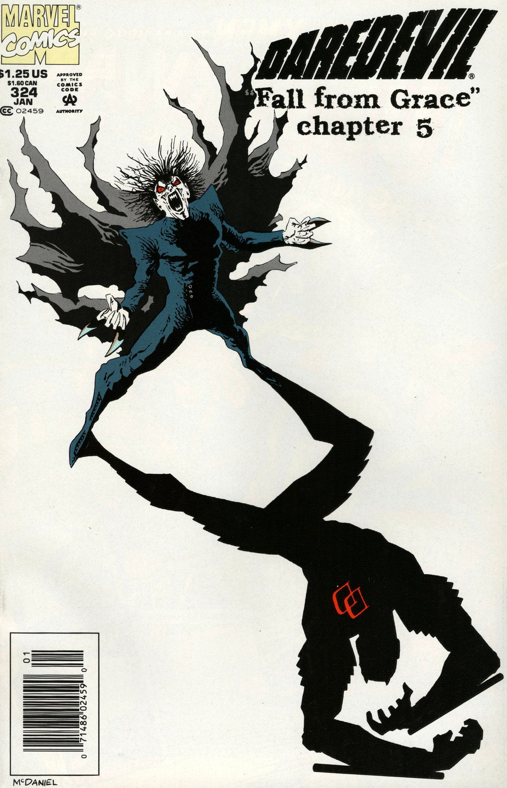 Daredevil #324 Newsstand (1964-1998) Marvel Comics