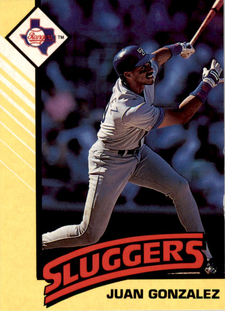 1993 Kenner Starting Lineup Card Juan Gonzalez Texas Rangers
