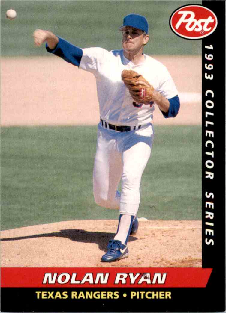 1993 Post Cereal Baseball #20 Nolan Ryan Texas Rangers