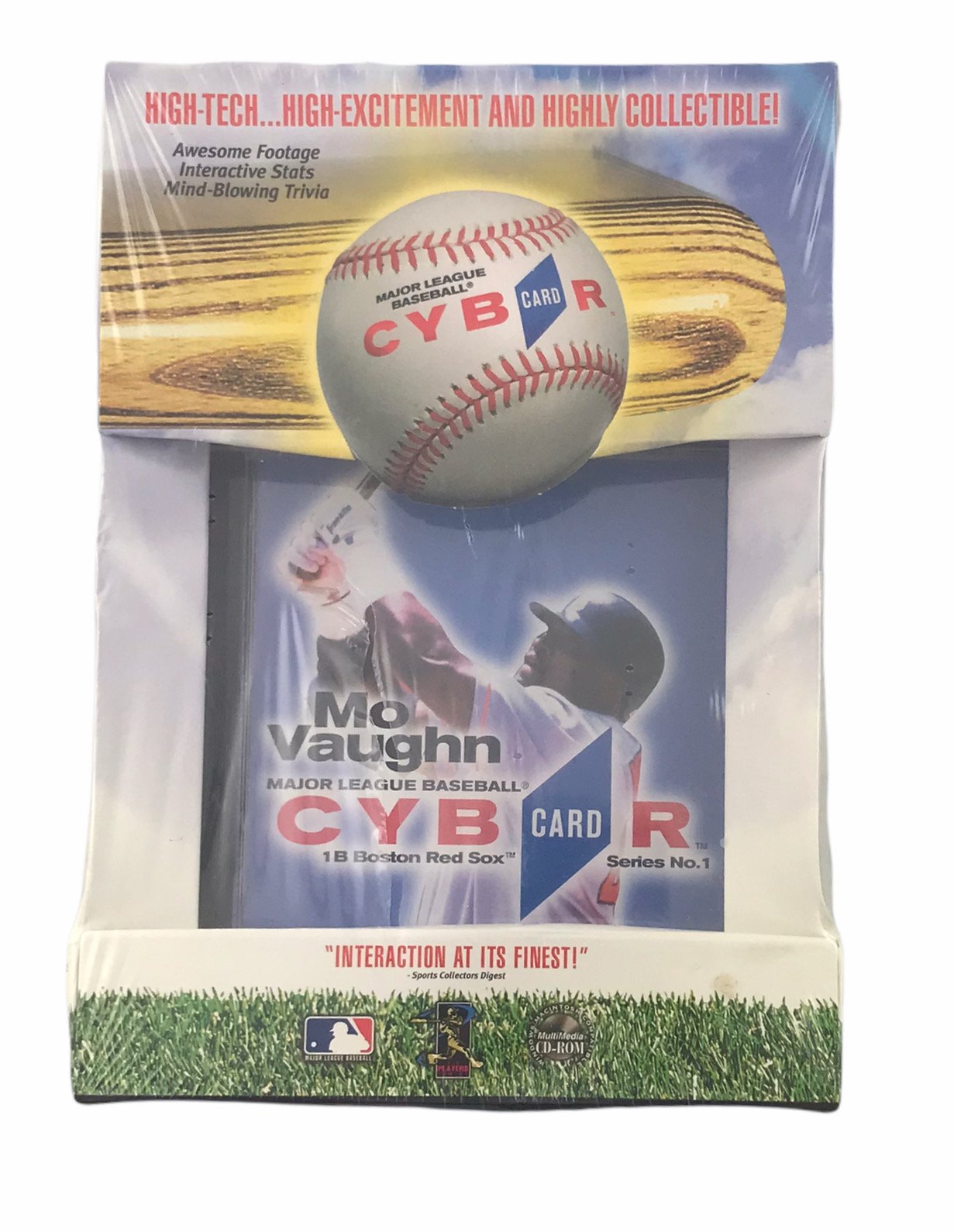 Major League Baseball Cyber Card Mo Vaughn Boston Red Sox CD-Rom Sealed