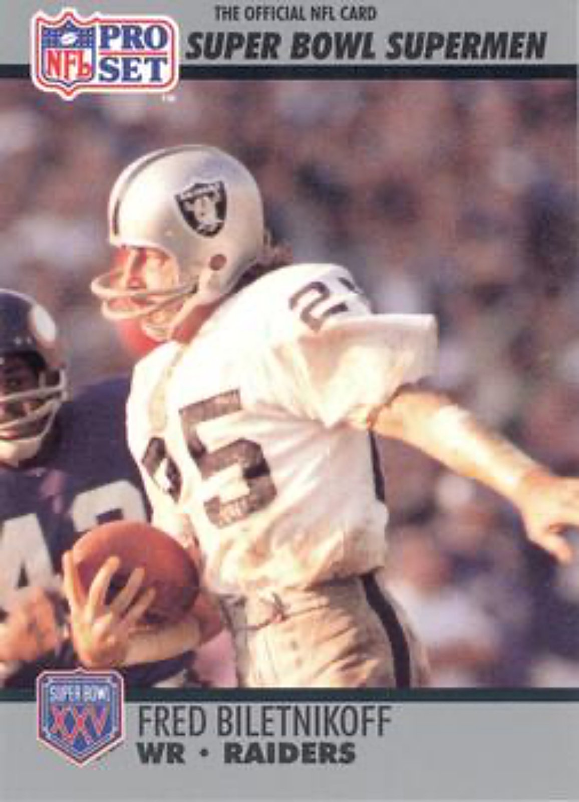 1990-91 Pro Set Super Bowl 160 Football 45 Fred Biletnikoff