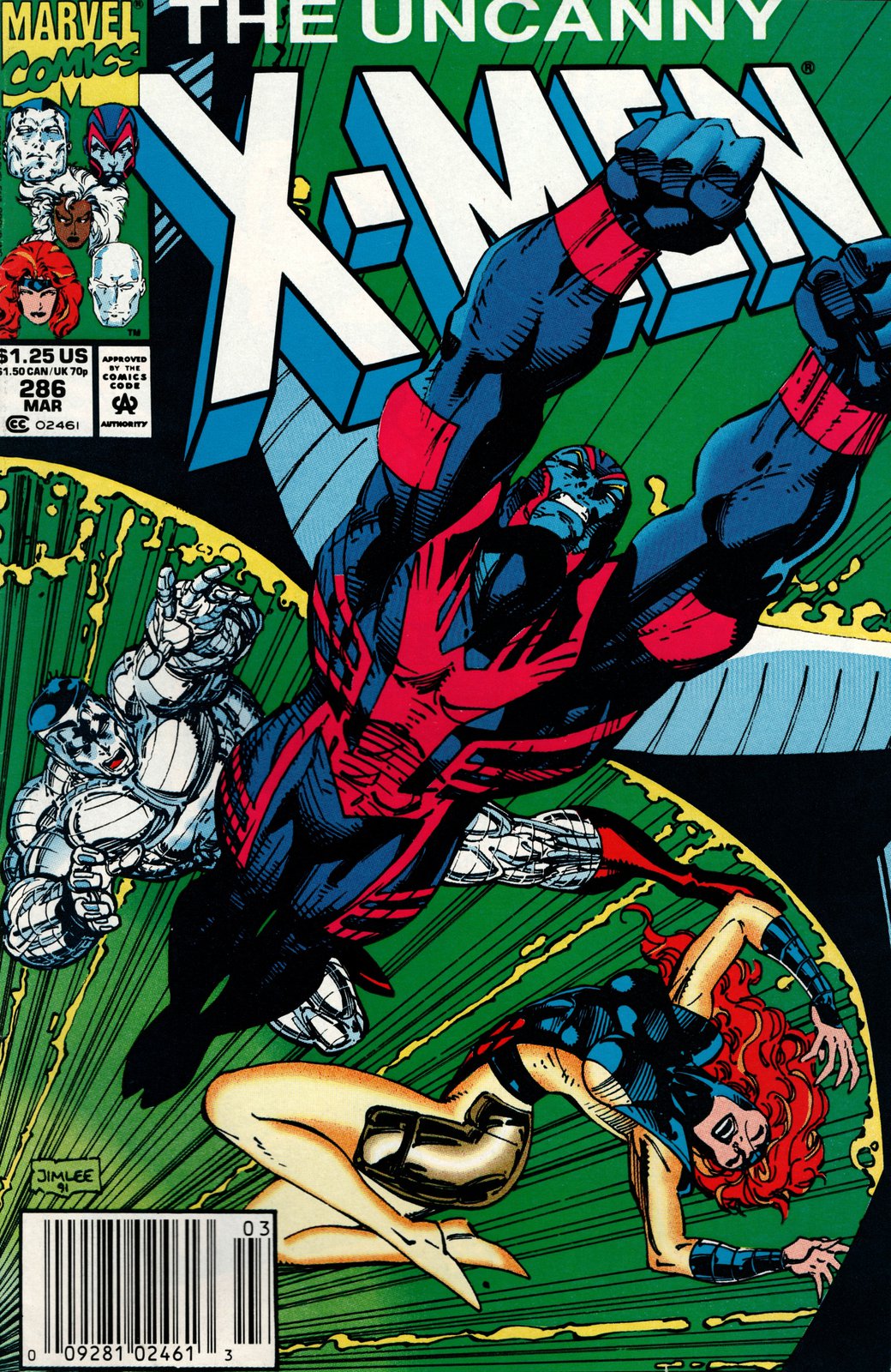 Uncanny X-Men #286 Newsstand Cover (1981-2011) Marvel Comics