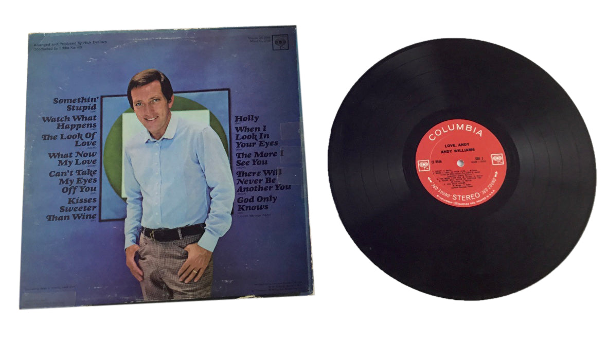 Andy Williams Love, Andy Vinyl LP Columbia 1967