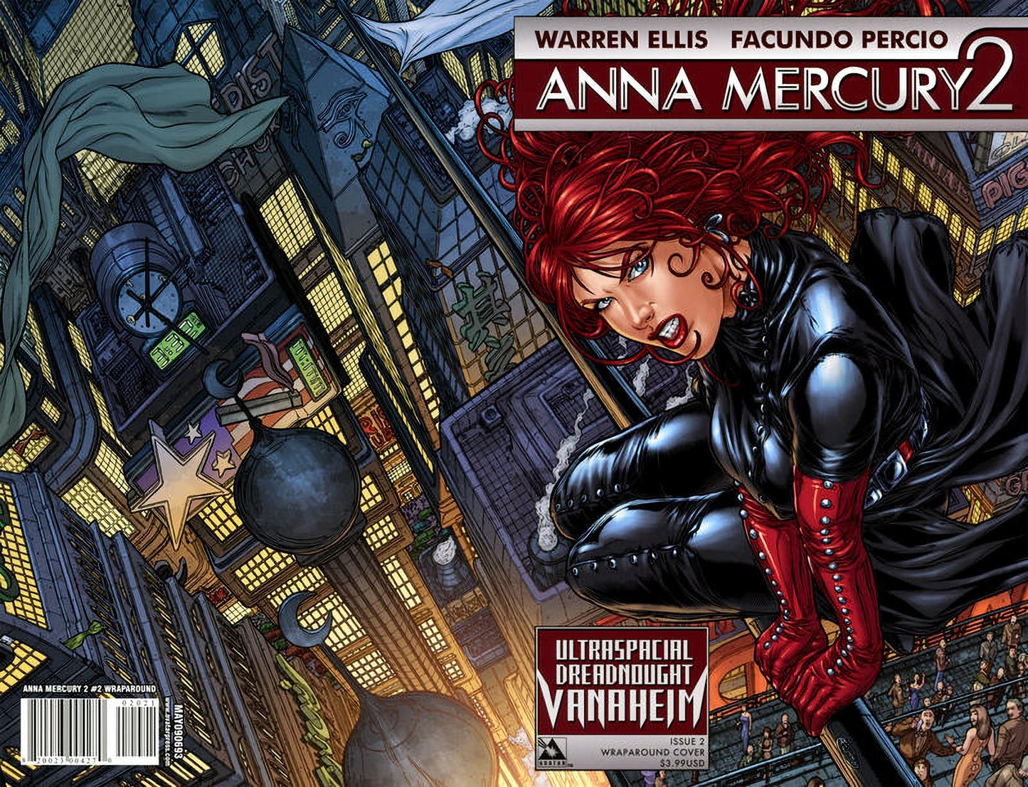 Anna Mercury 2 #2 Wrap Cover (2009) Avatar Press Comics