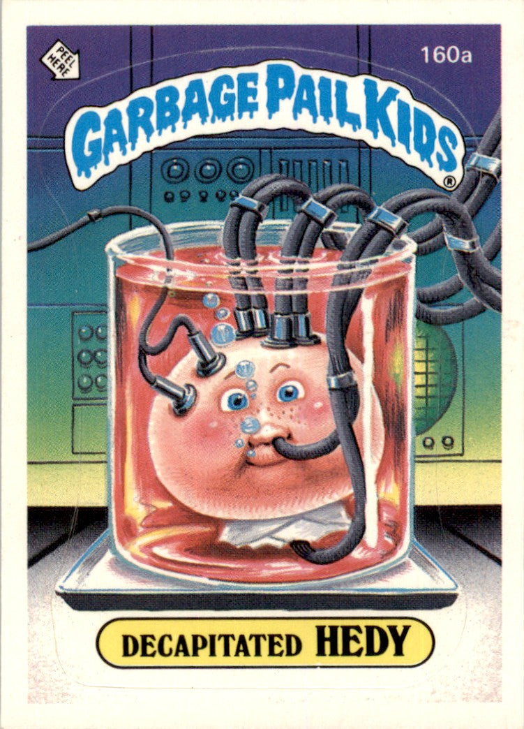 1986 Garbage Pail Kids Series 4 #160a Decapitated Hedy NM