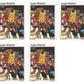 (5) 1991-92 Hoops McDonald's Basketball #21 James Worthy Lot Los Angeles Lakers