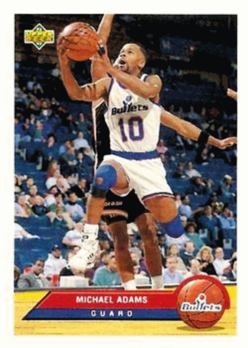 1992-93 Upper Deck McDonald's Basketball P42 Michael Adams