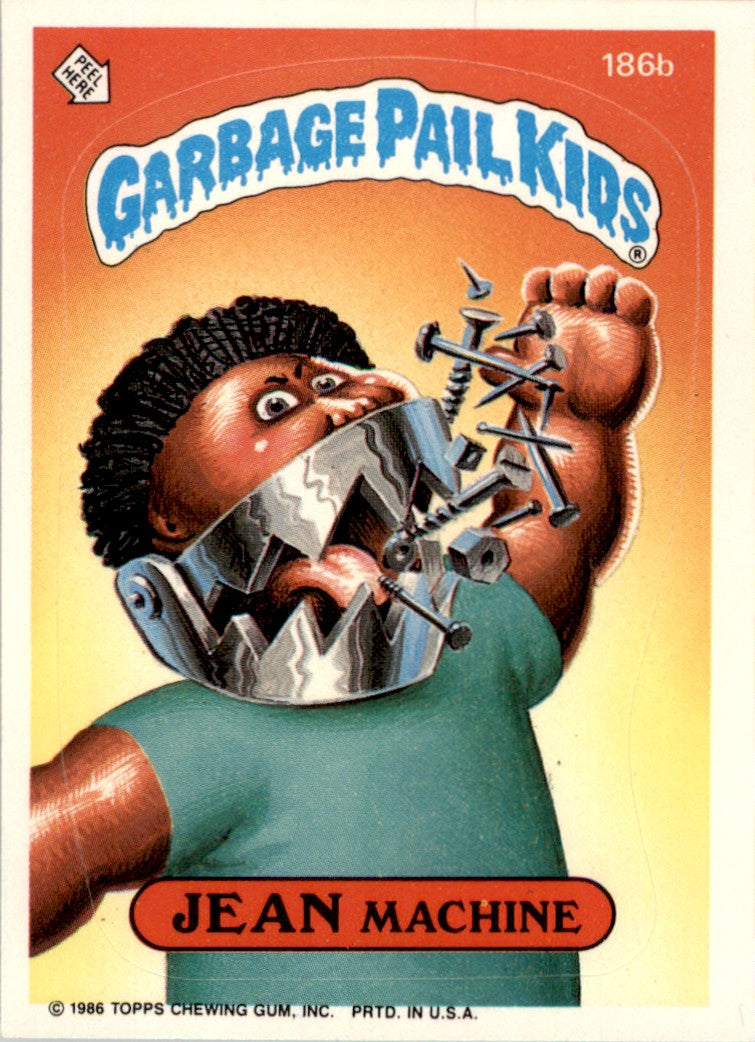 1986 Garbage Pail Kids Series 5 #186B Jean Machine NM
