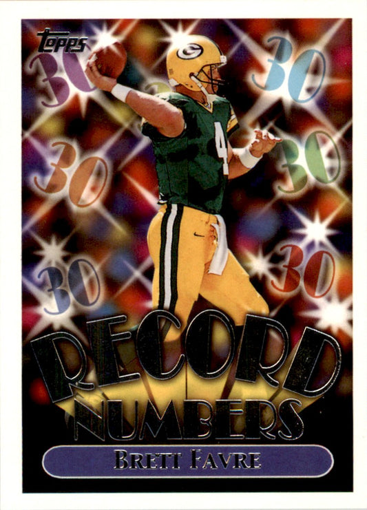1999 Topps Record Numbers Silver #RN6 Brett Favre Green Bay Packers