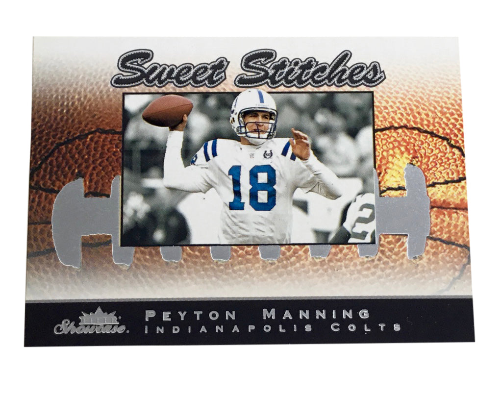 2003 Fleer Showcase Sweet Stitches #7 Peyton Manning Indianapolis Colts