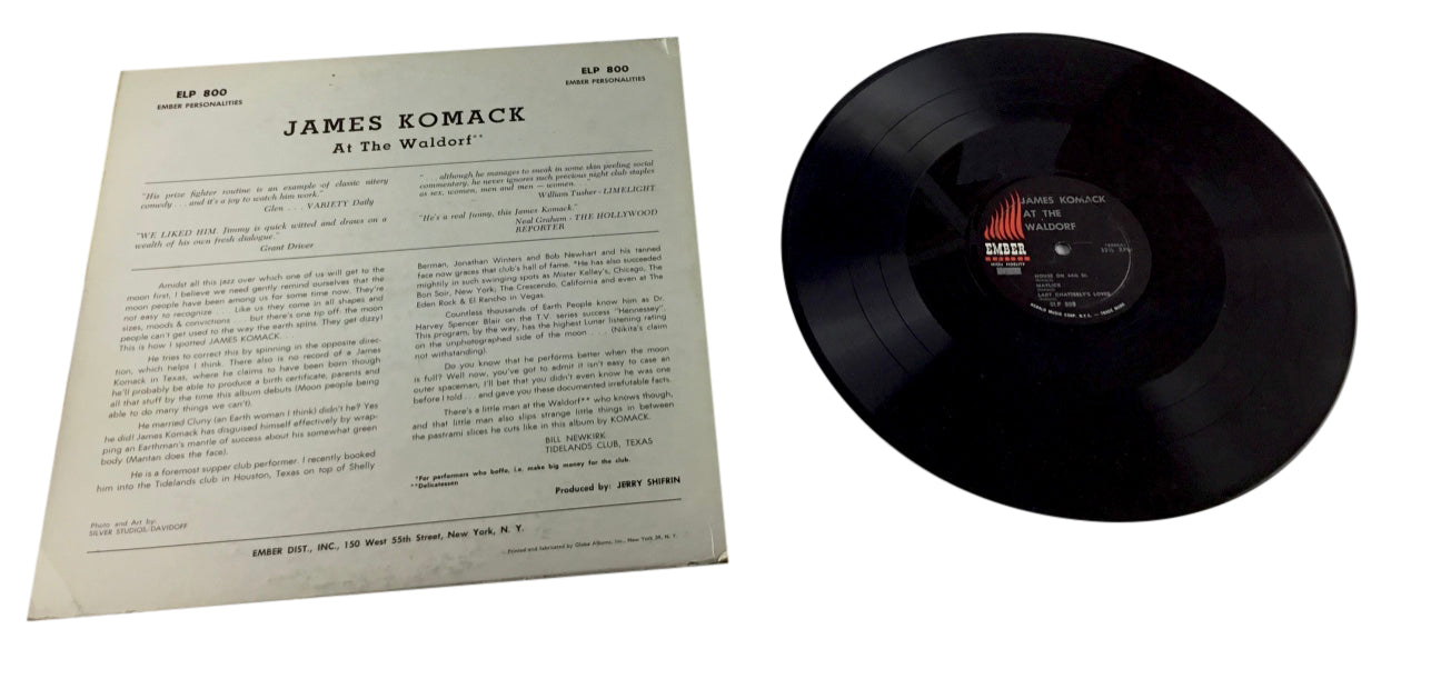 James Komack At The Waldorf Vinyl LP Ember Records