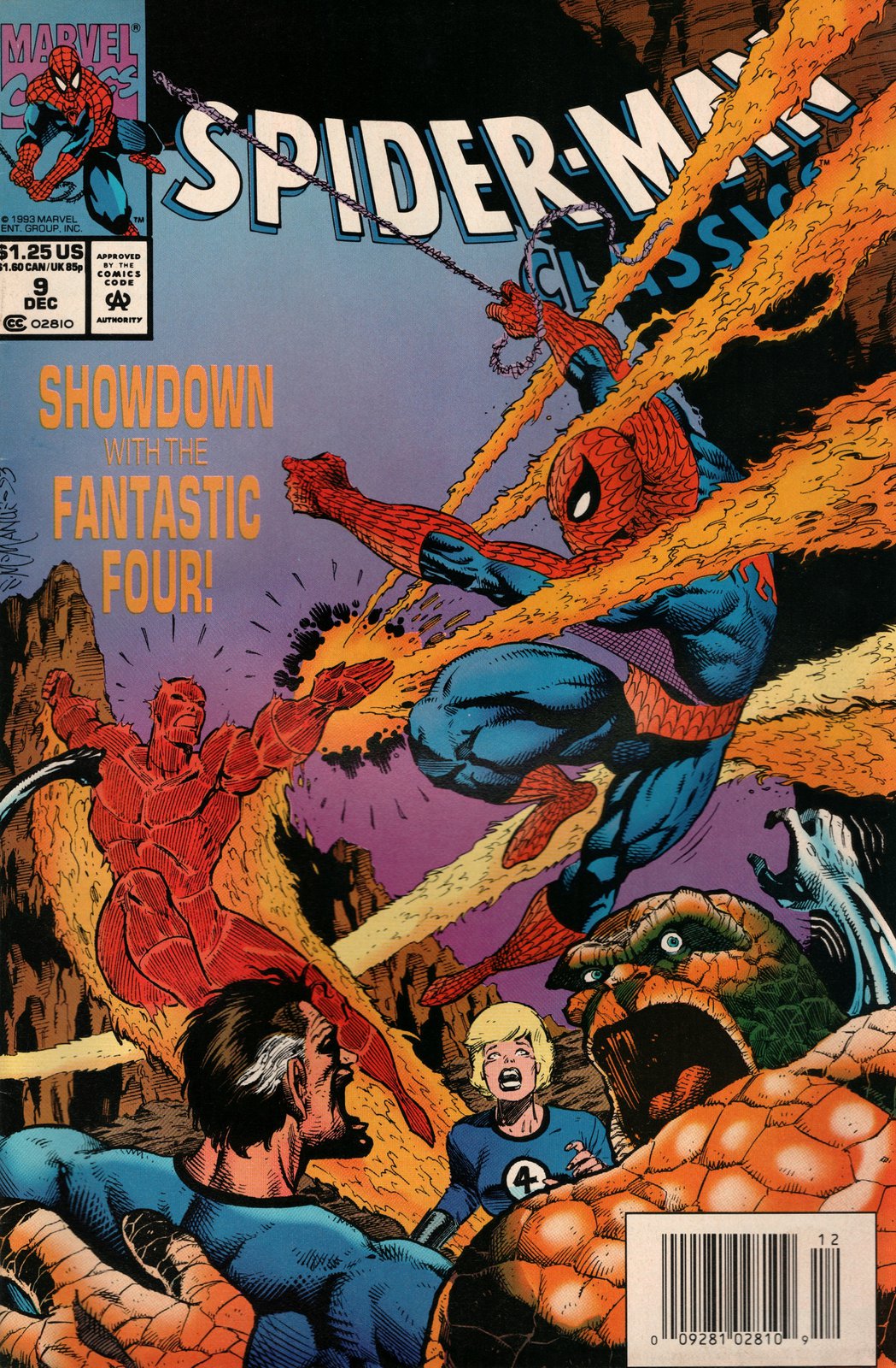 Spider-Man: Classics #9 Newsstand Cover (1993-1994) Marvel Comics