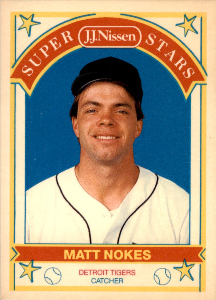 1989 J.J. Nissen Super Stars #13 Matt Nokes Detroit Tigers