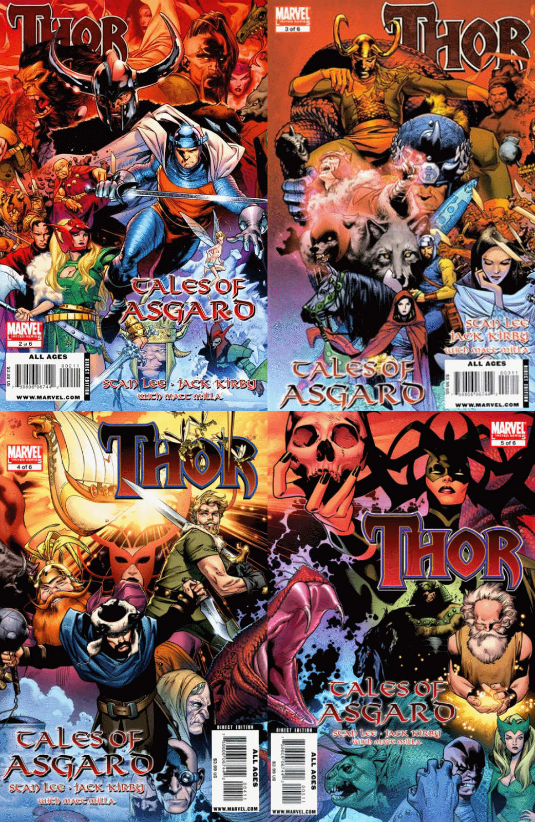 Thor: Tales of Asgard #2-5 (2009-2010) Marvel Comics - 4 Comics